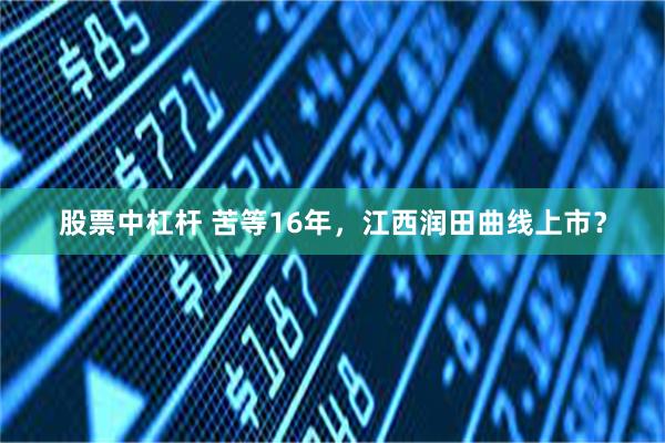 股票中杠杆 苦等16年，江西润田曲线上市？